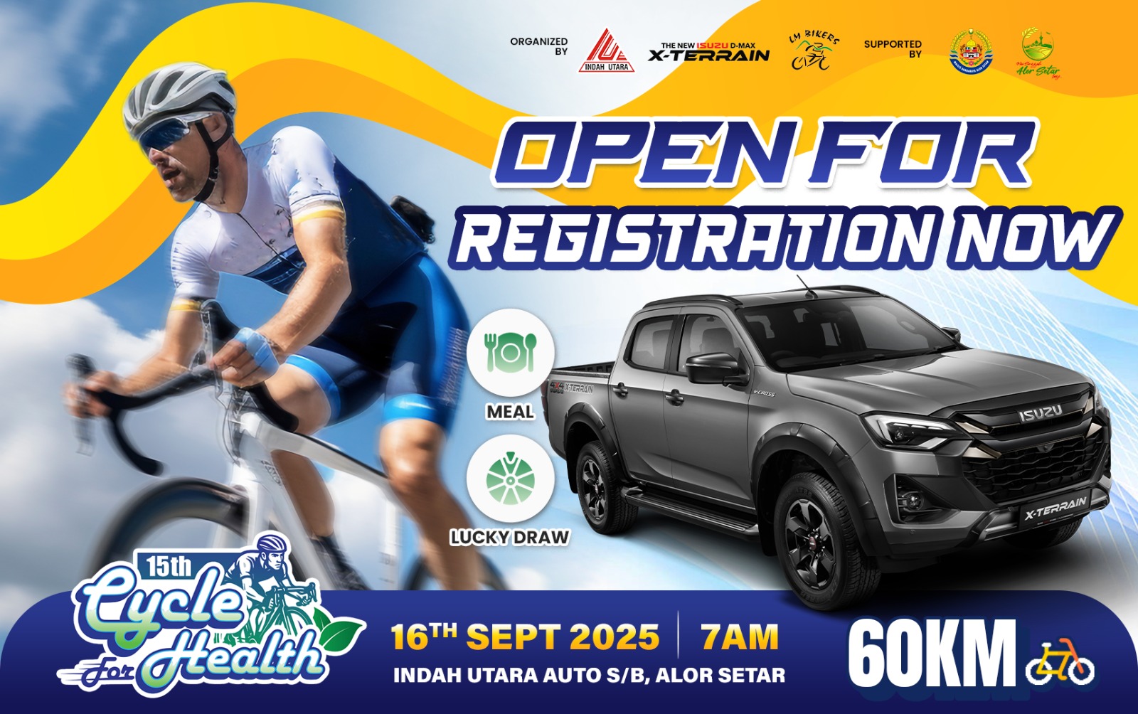916 15th Cycle for Health banner