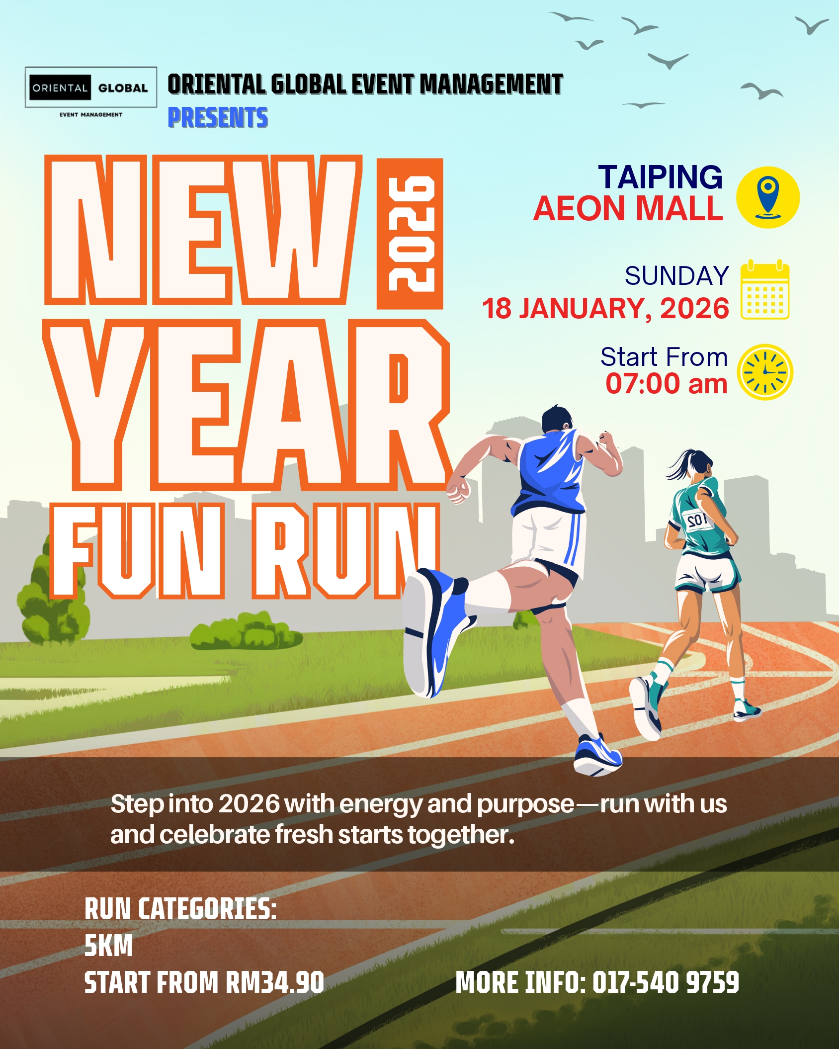 NEW YEAR FUN RUN 2026 - TAIPING banner