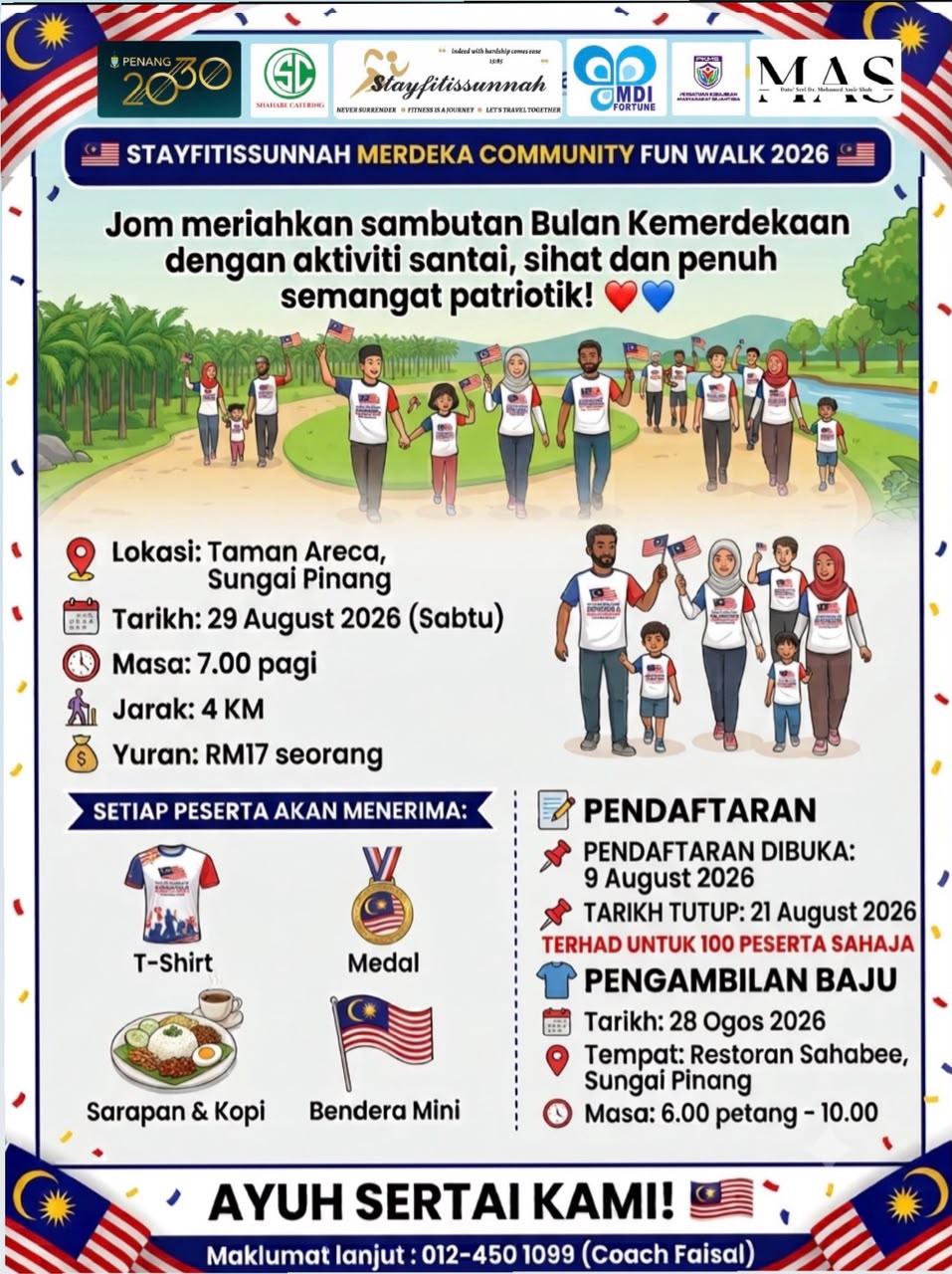 Stayfitissunnah Merdeka Community Fun Walk 2026 banner