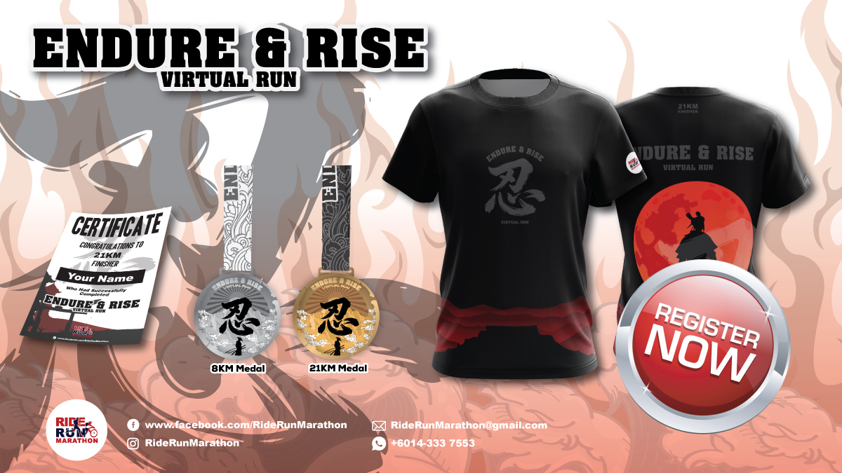 Endure & Rise Virtual Run 2026 banner