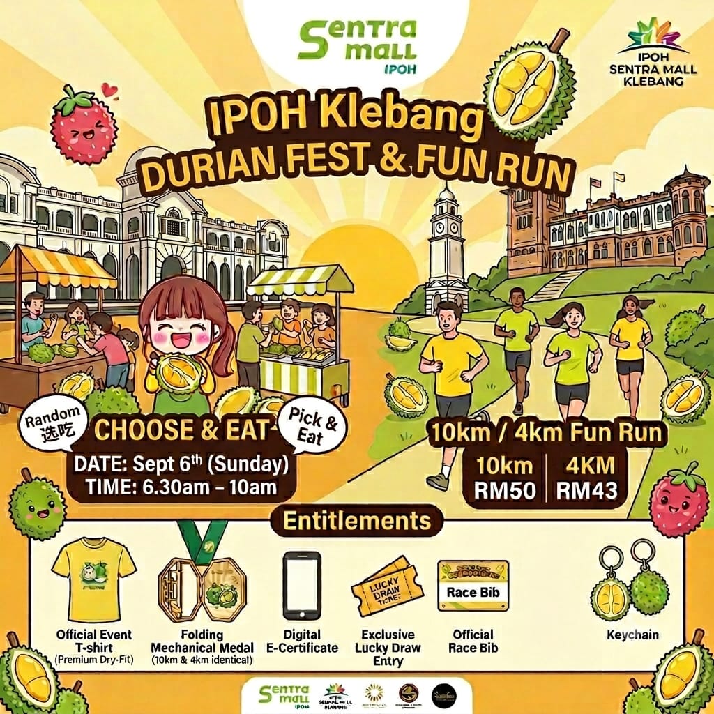 Ipoh Klebang Durian Fest & Fun Run 2026 banner