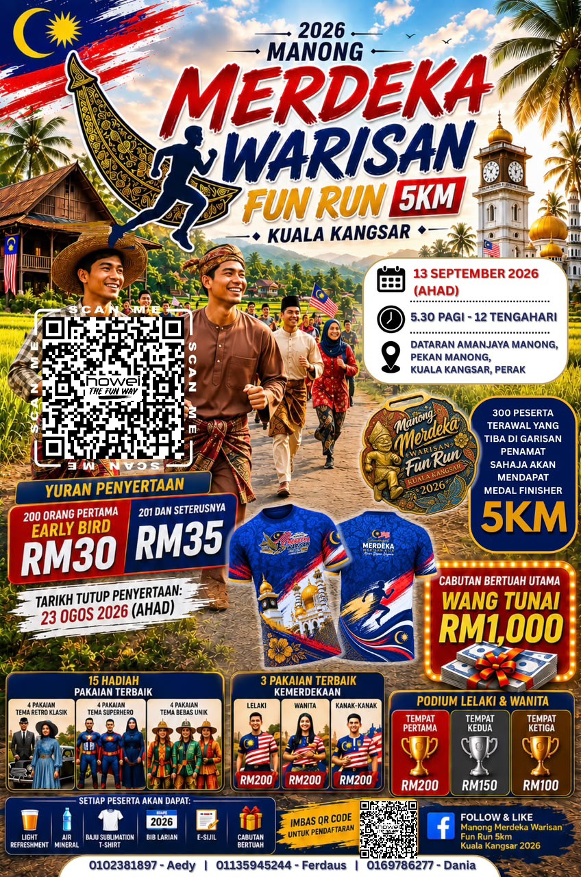 Manong Merdeka Warisan Fun Run 2026 banner