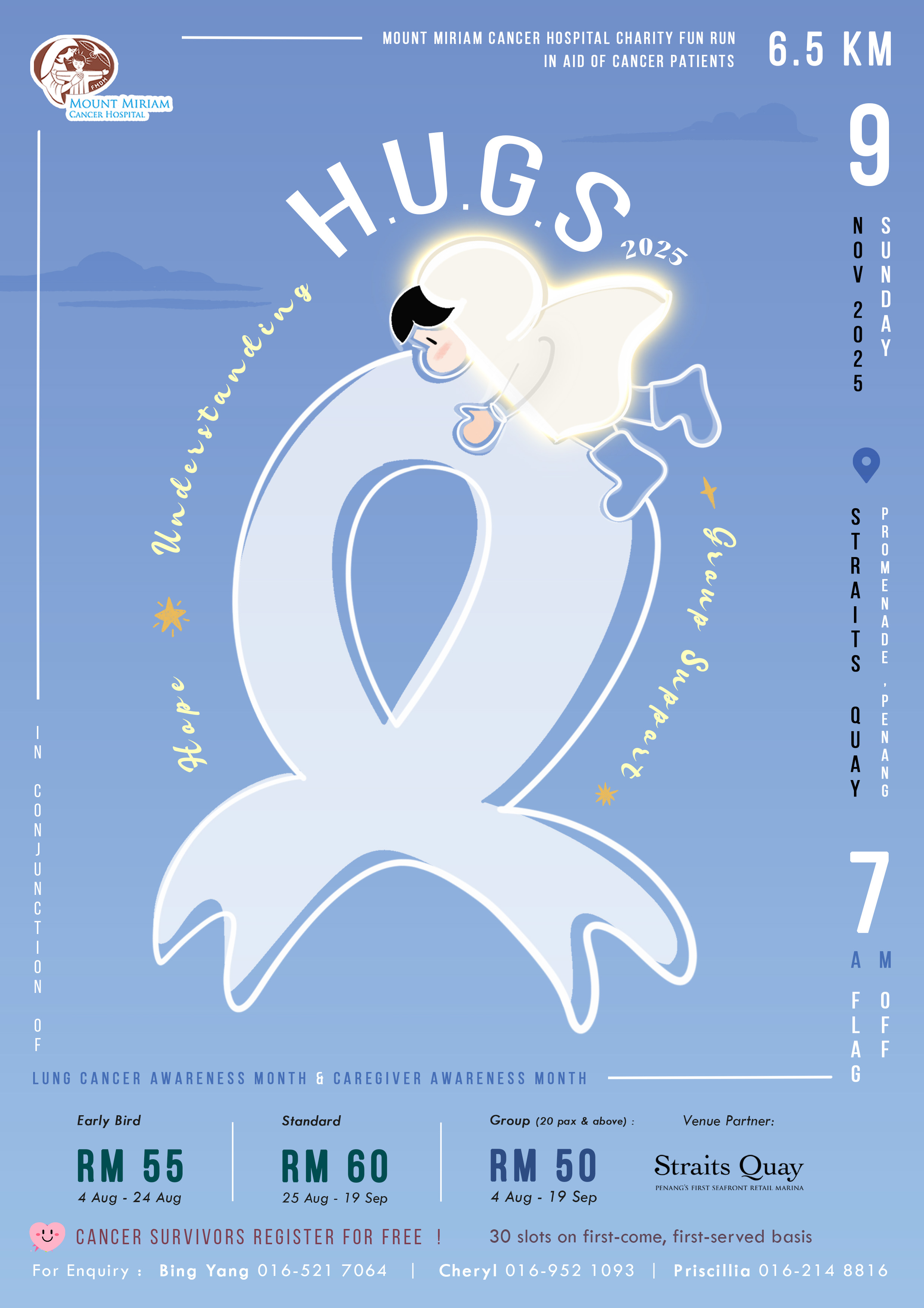 Mount Miriam H.U.G.S Charity Fun Run 2025 banner