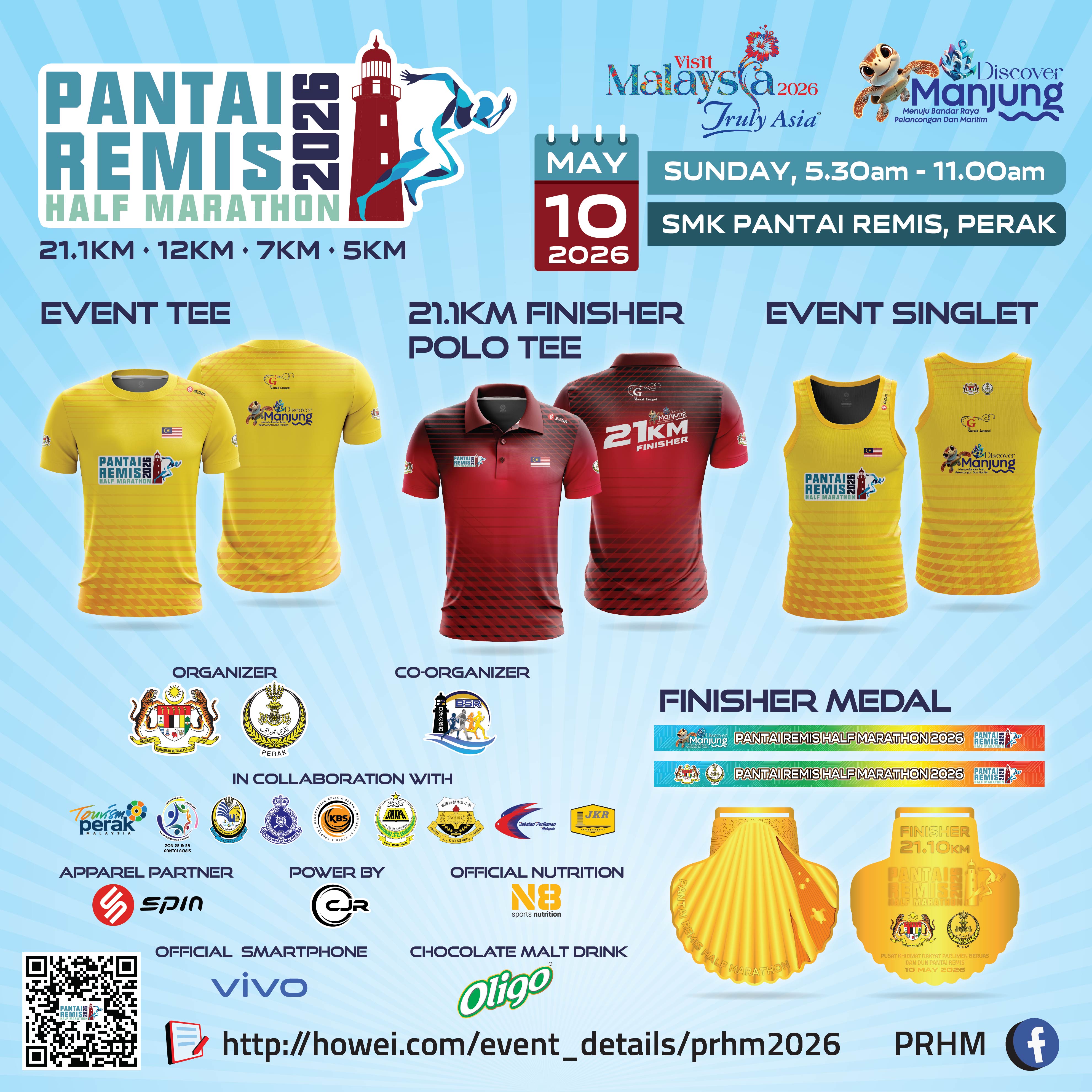 Pantai Remis Half Marathon 2026 banner
