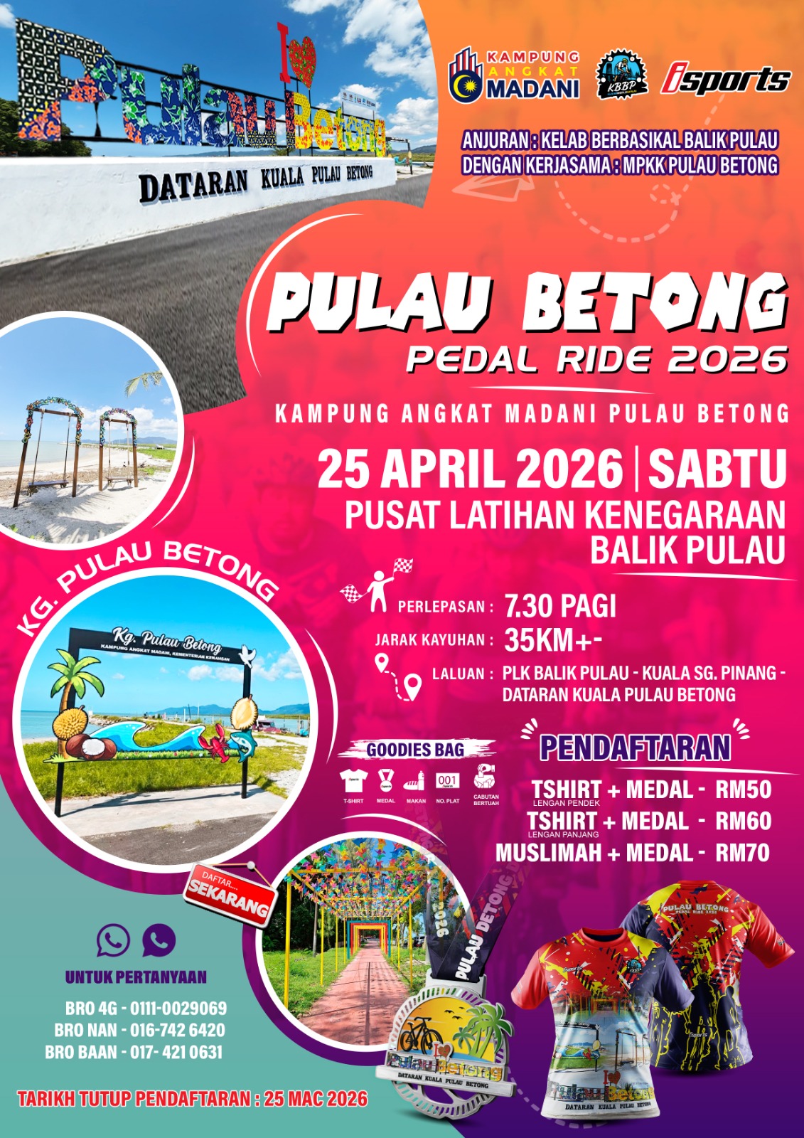 Pulau Betong Pedal Ride 2026 banner