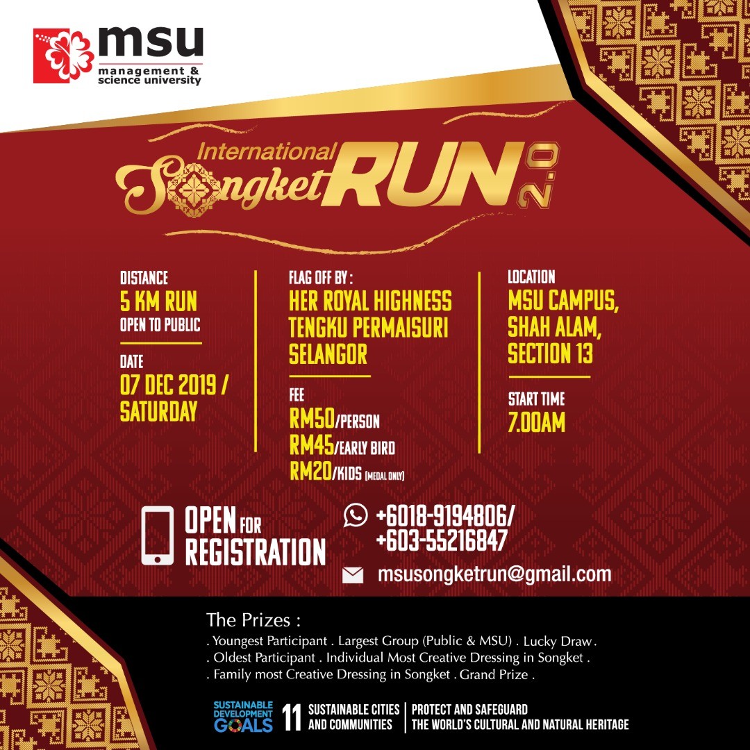 International Songket Run 2.0 banner