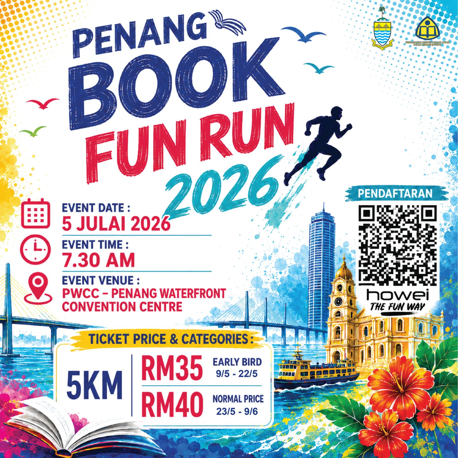 Penang Book Fun Run 2026 banner