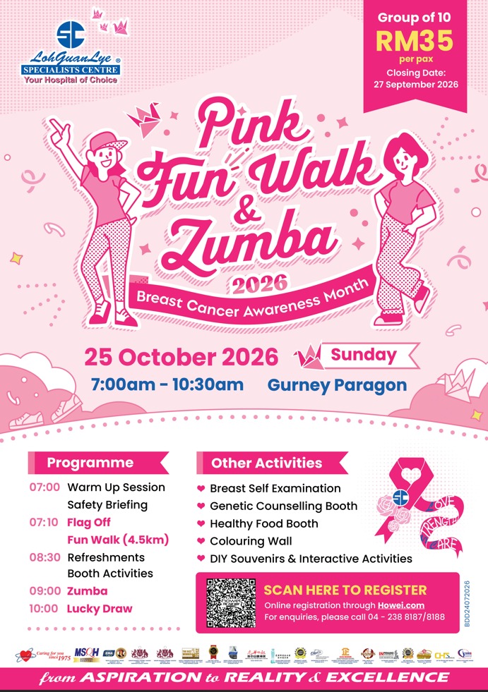 Pink Fun Walk & Zumba 2026 - Breast Cancer Awareness Month (Corporate Group) banner