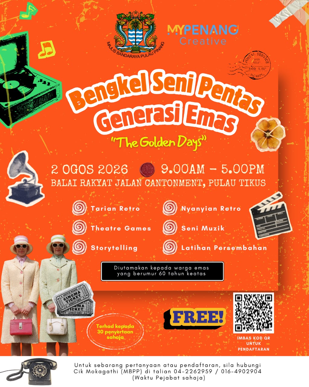 Bengkel Seni Pentas Generasi Emas "The Golden Days" banner