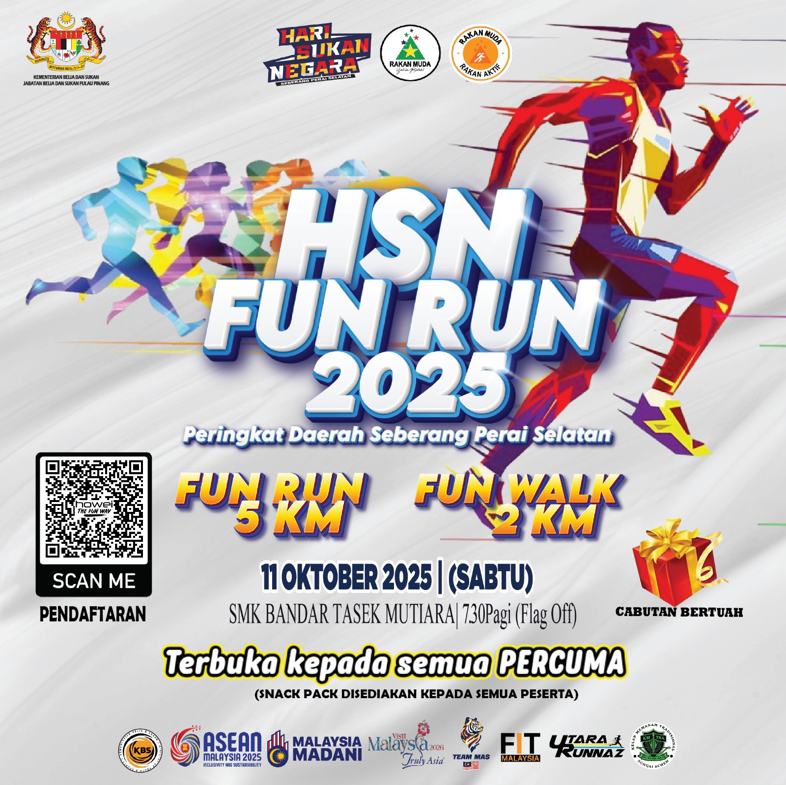 HSN Fun Run 2025 - Peringkat Daerah Seberang Perai Selatan banner