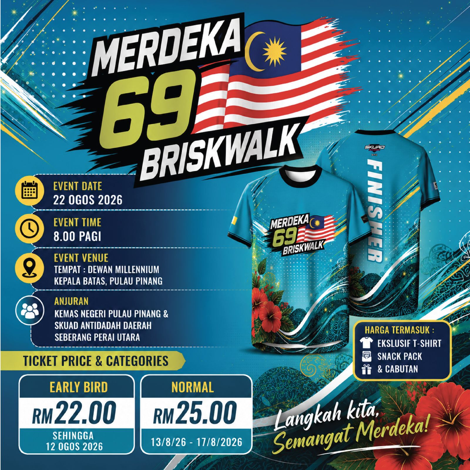 Merdeka 69 Briskwalk banner