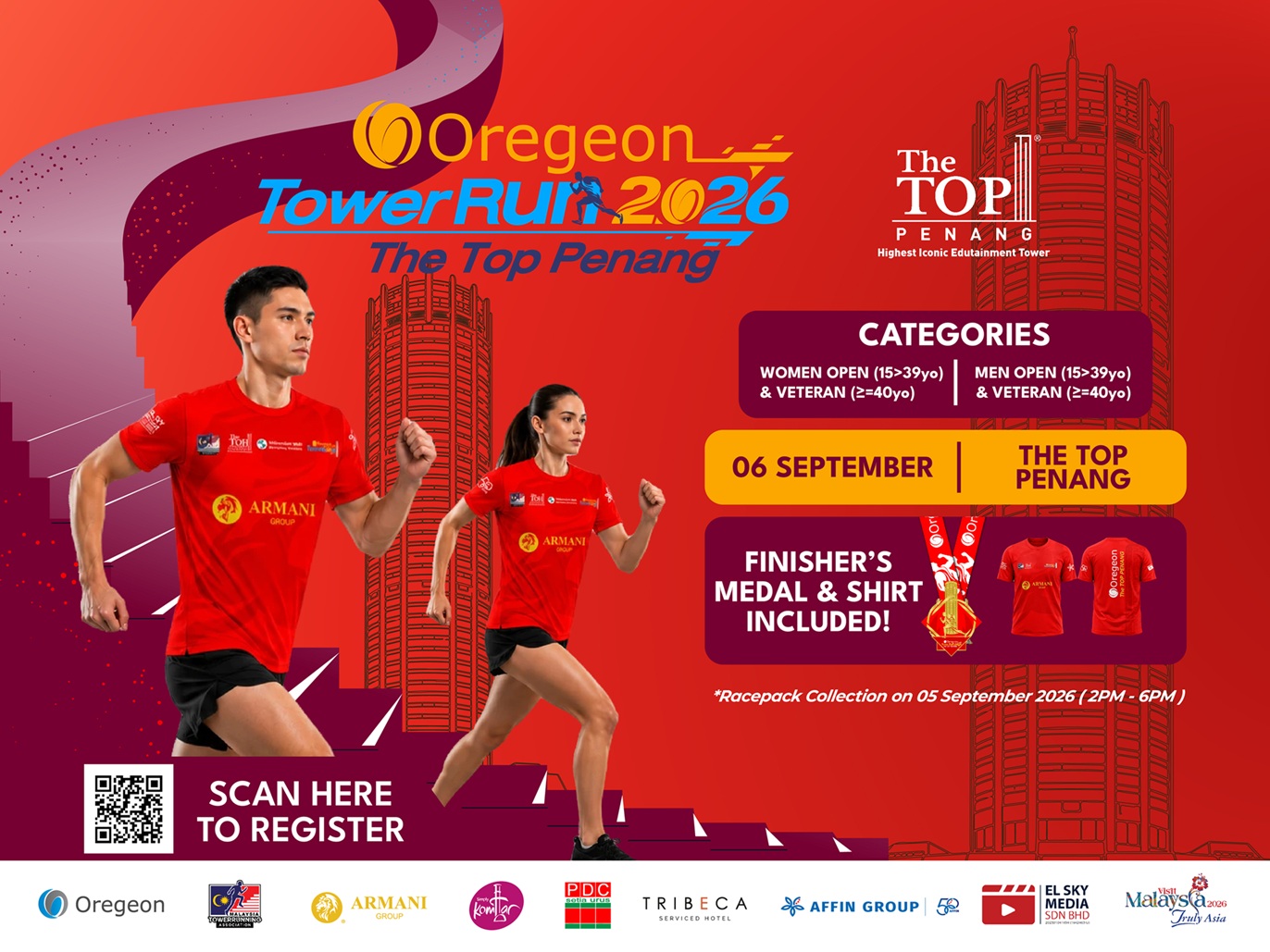 Oregeon TowerRun 2026 @ The TOP Penang banner