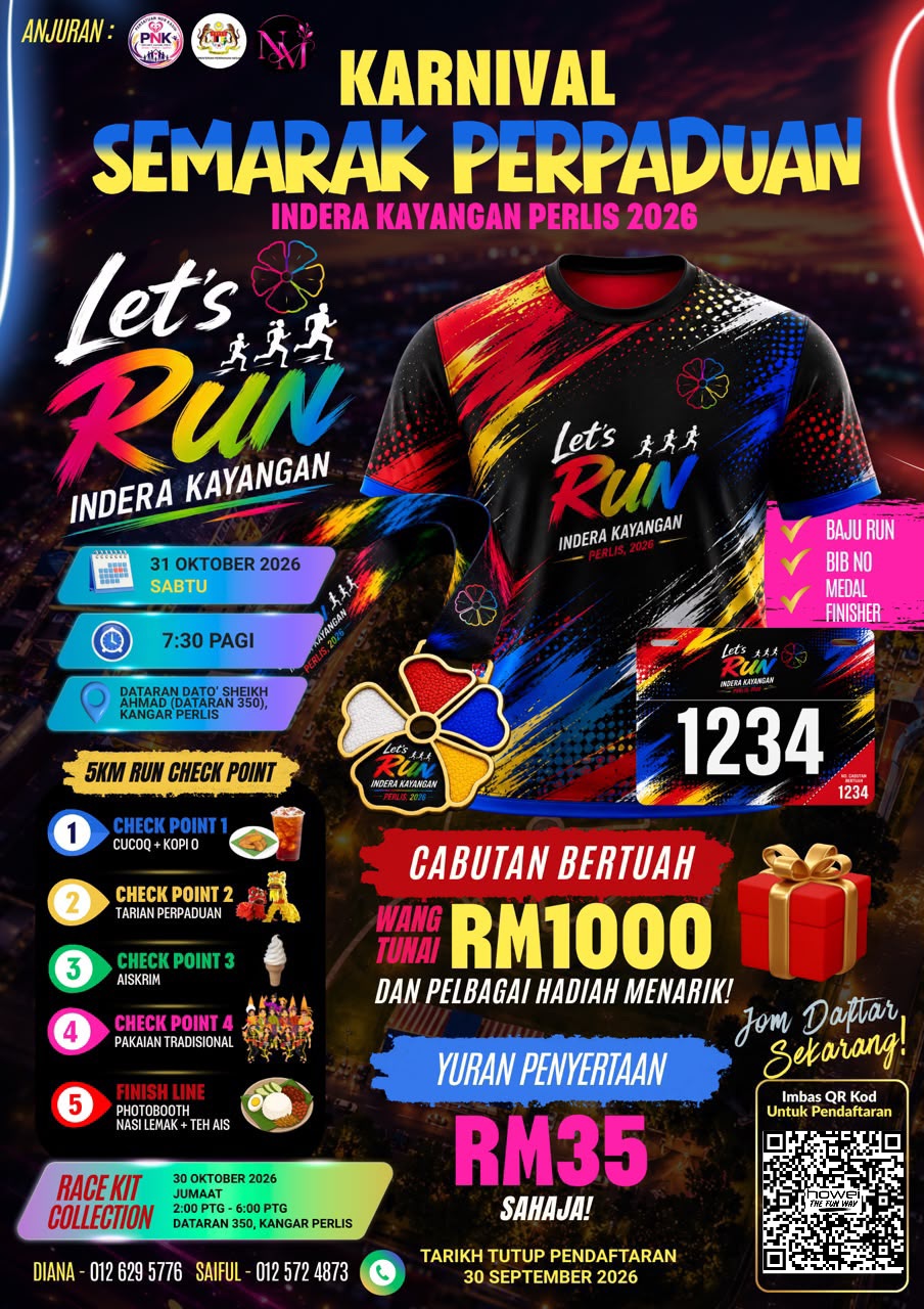 Let's Run Indera Kayangan Perlis 2026 banner