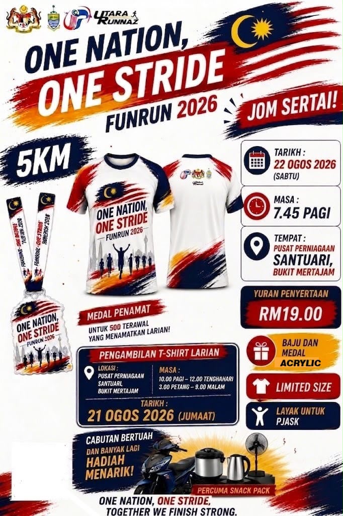 One Nation One Stride Fun Run 2026 banner