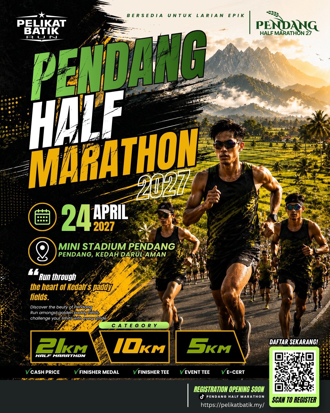 Pendang Half Marathon 2027 banner