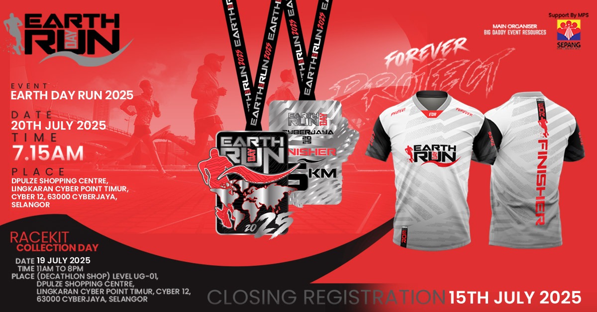 Earth Day Run Cyberjaya 2025 banner