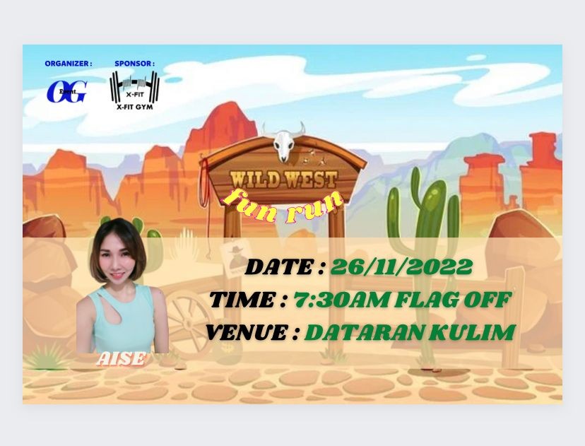 Wild West Fun Run (Kulim) banner
