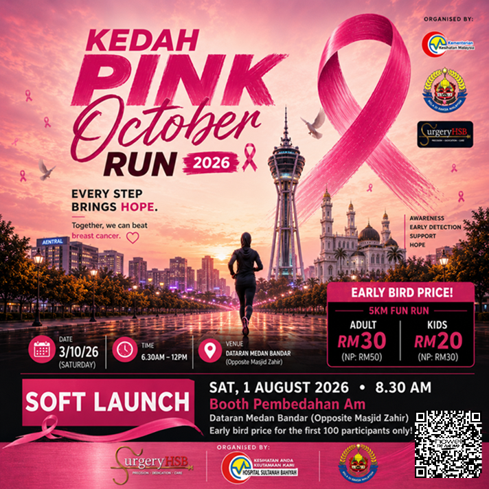 Kedah Pink October Run 2026 banner