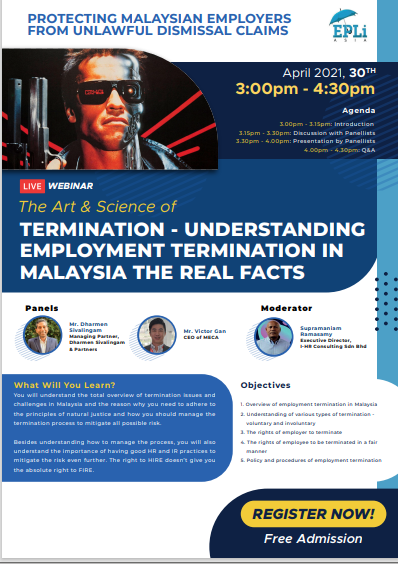 The Art & Science of Termination - Understanding Employment Termination in Malaysia The Real Facts banner