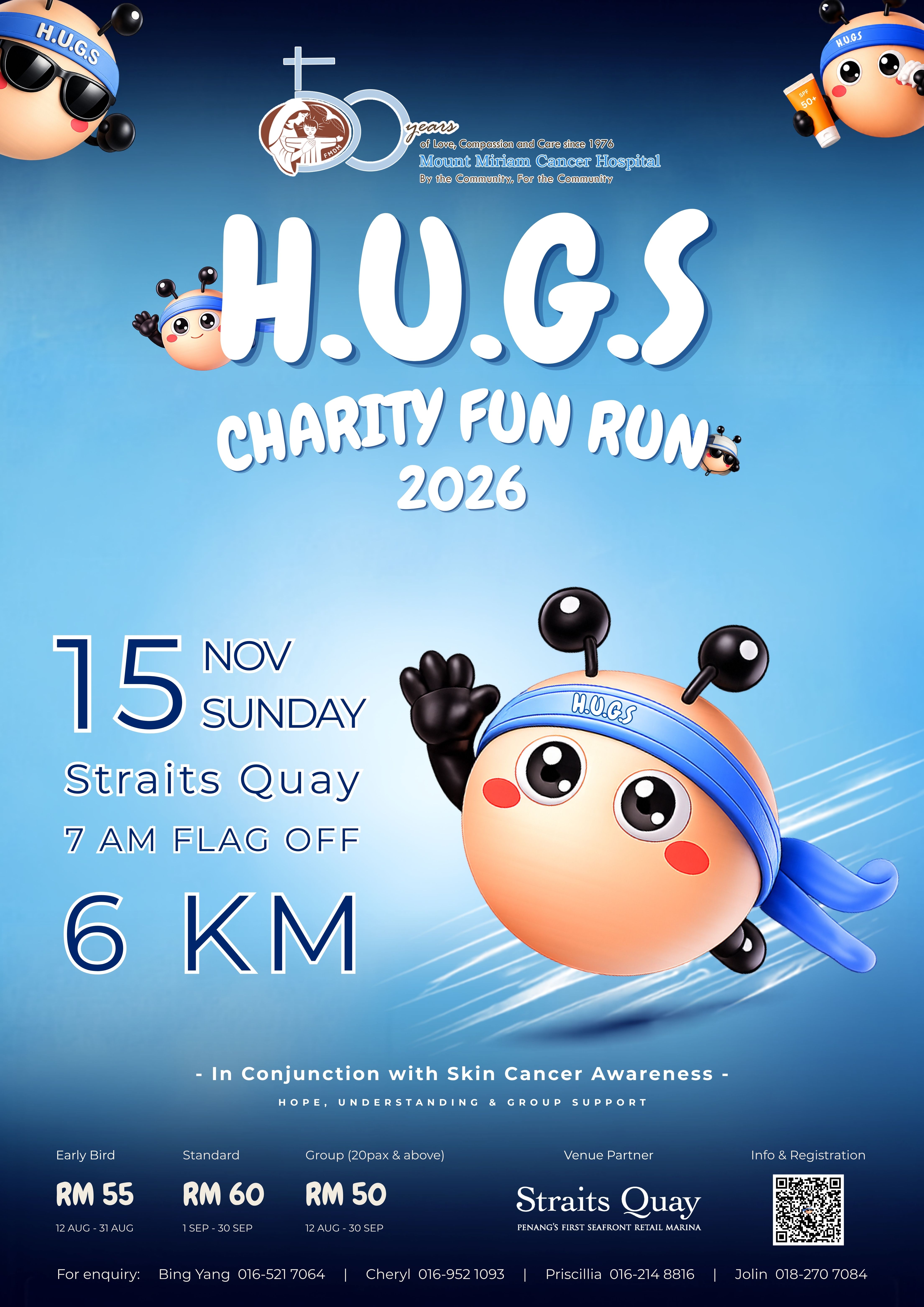 Mount Miriam H.U.G.S Charity Fun Run 2026 banner