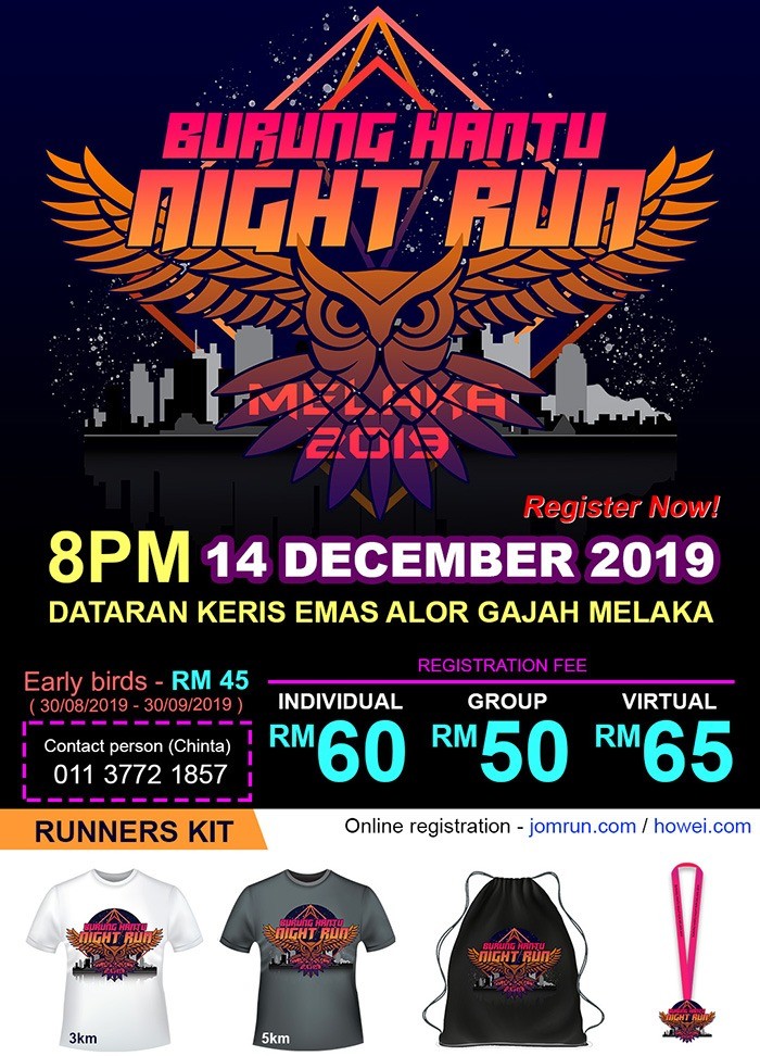 Burung Hantu Night Run Melaka banner