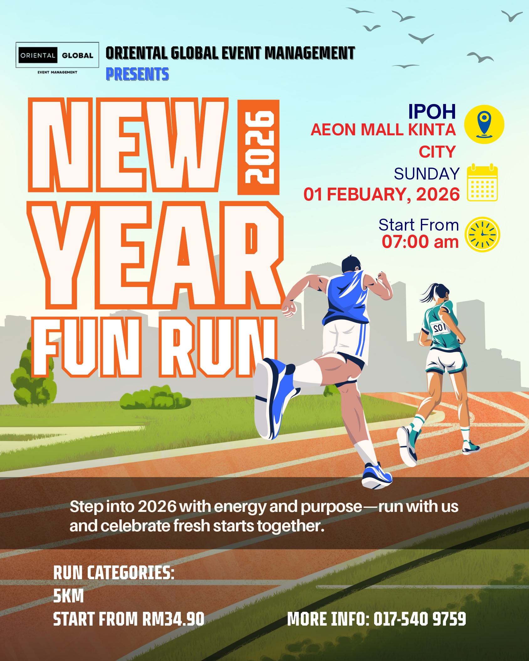 NEW YEAR FUN RUN 2026 - IPOH banner