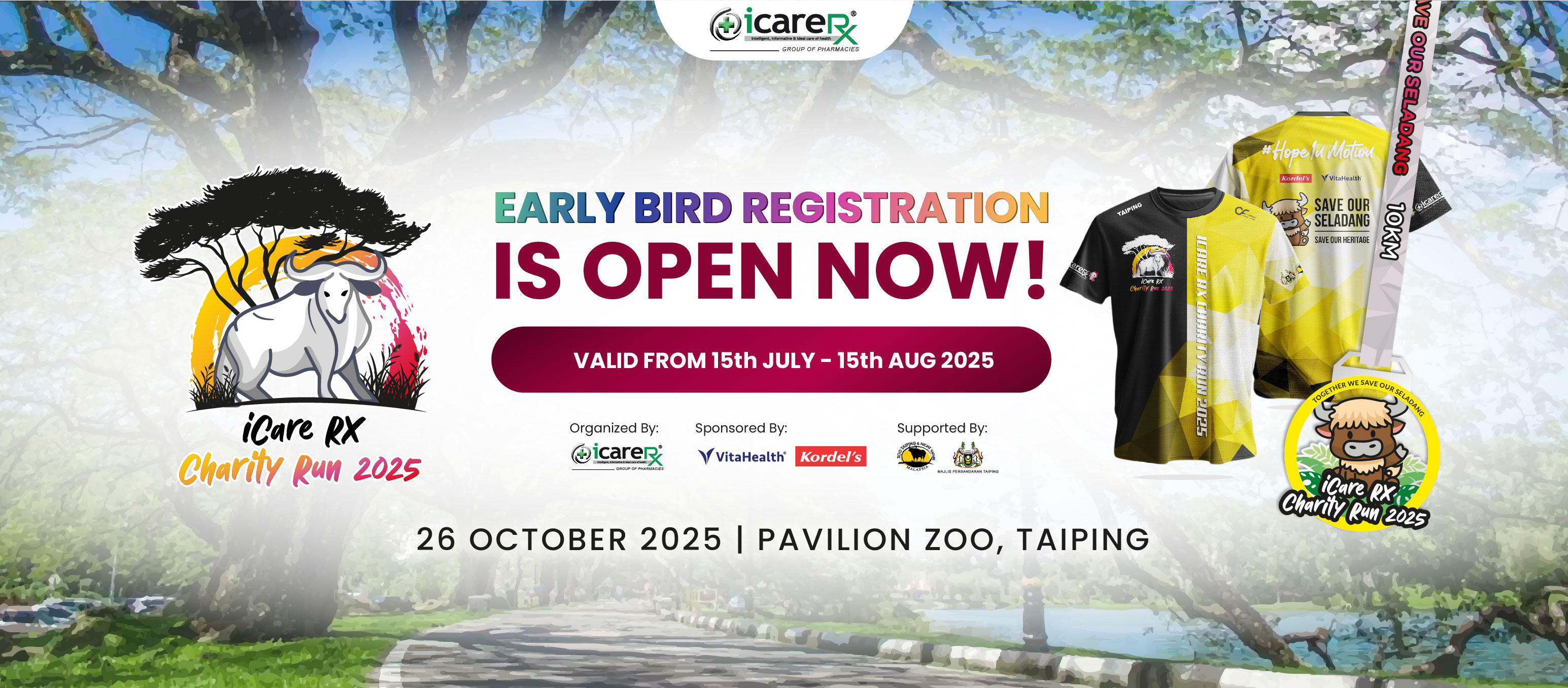 iCare RX Charity Run 2025 banner