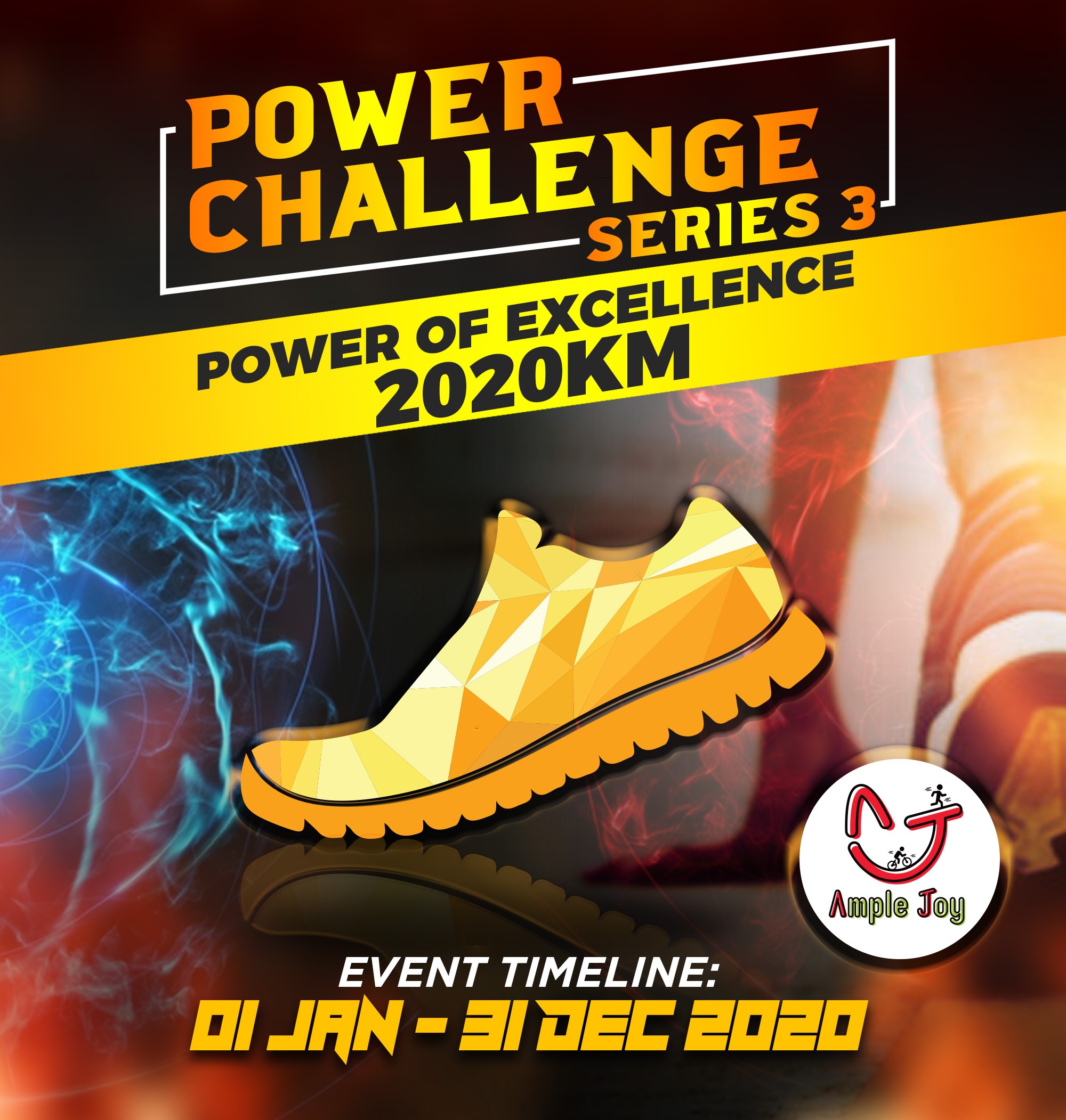 Power Virtual Challenge Power of Excellence 2020km banner