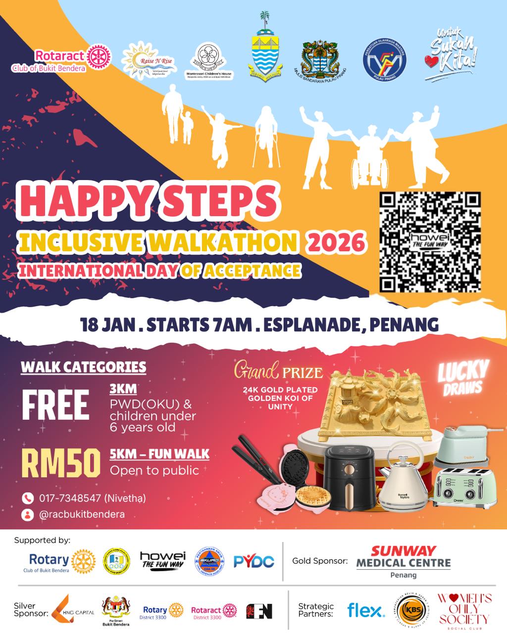 Happy Steps Inclusive Walkathon 2026 banner