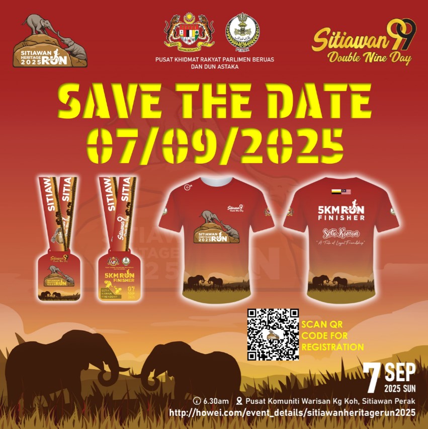 Sitiawan Heritage Run 2025 banner