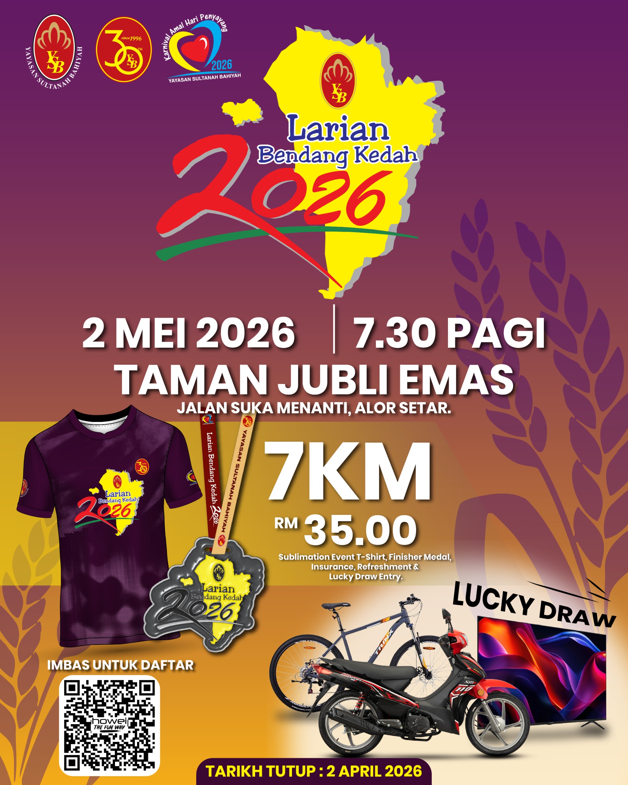 Larian Bendang Kedah 2026 banner