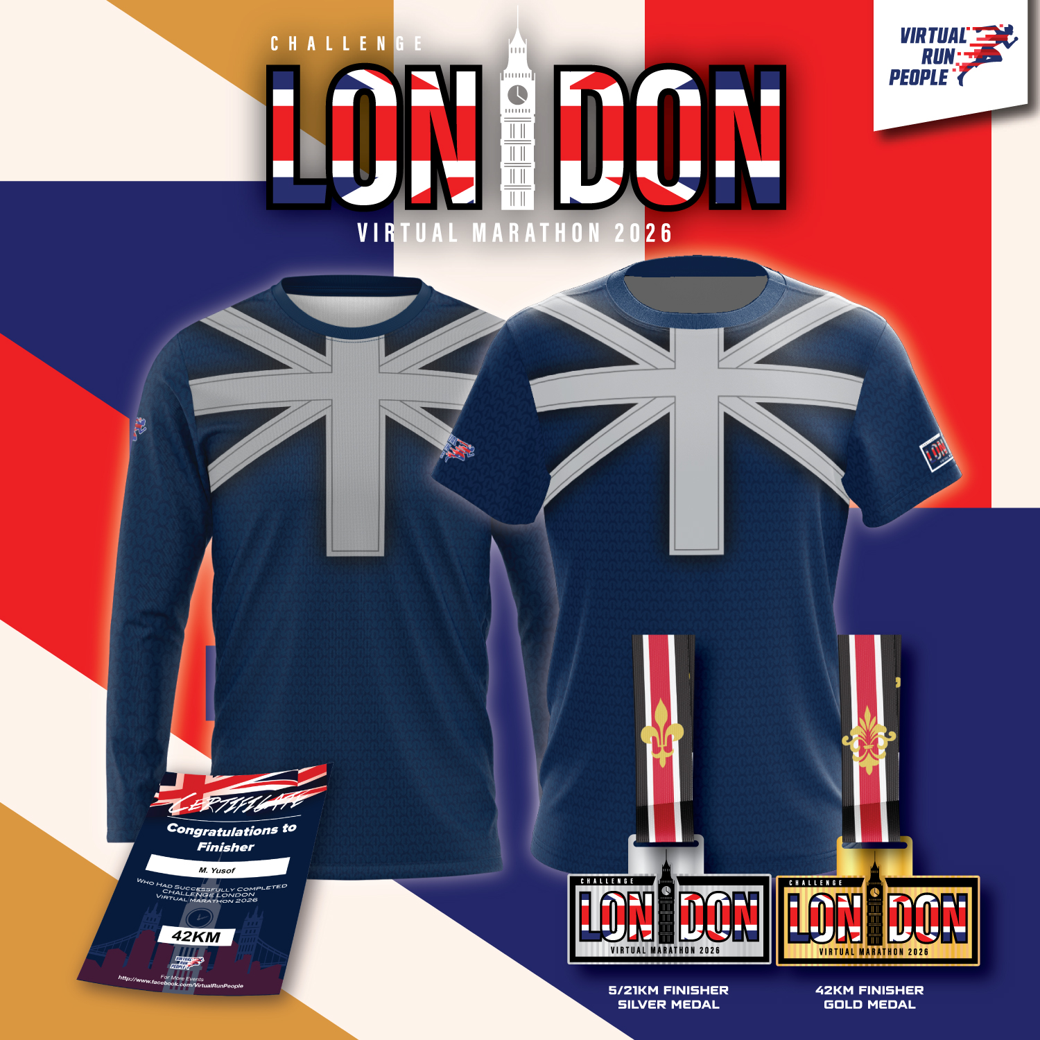 Challenge London Virtual Marathon 2026 banner