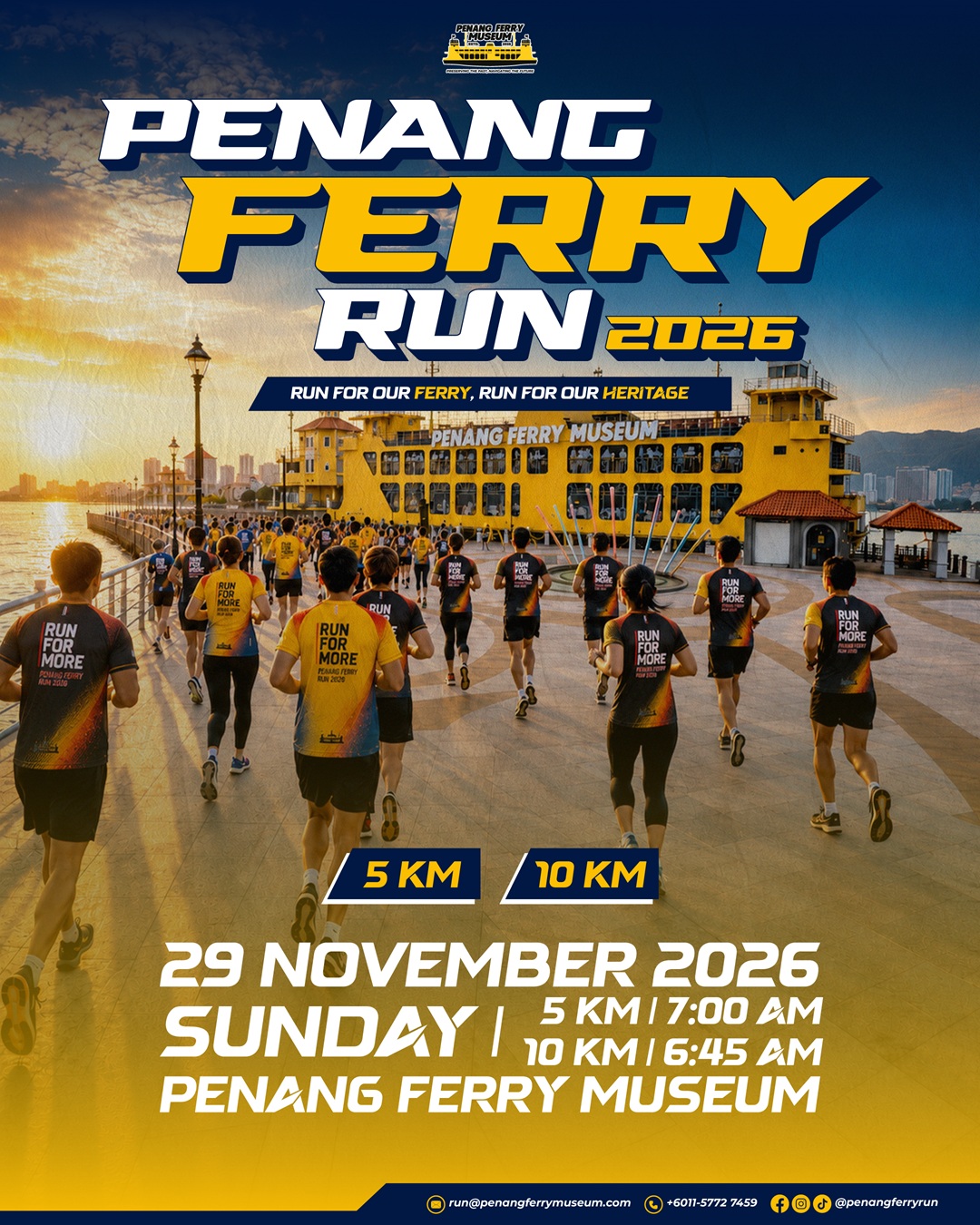 Penang Ferry Run 2026 walkers at Penang Ferry Museum
