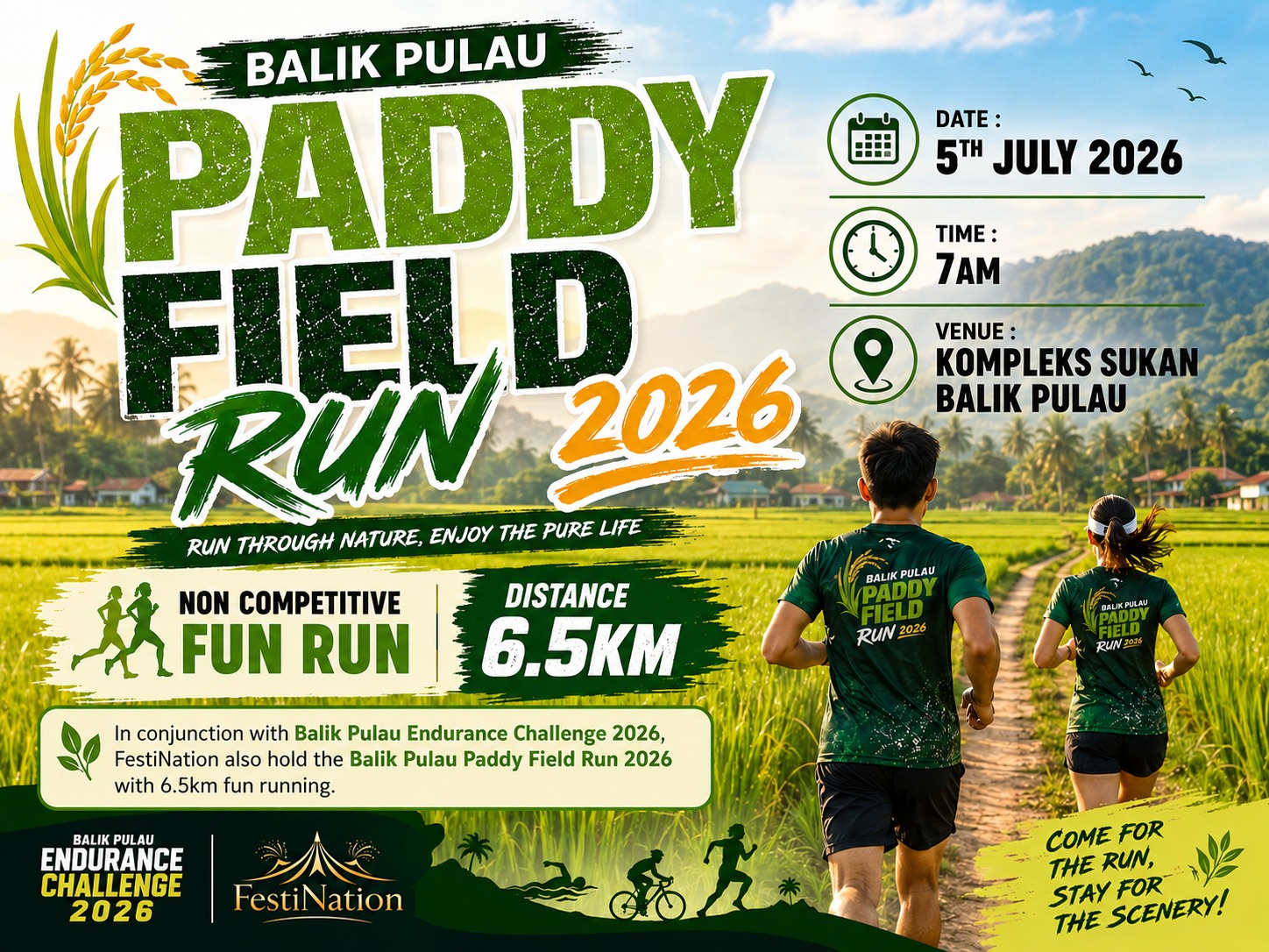 Balik Pulau Paddy Field Run 2026 banner