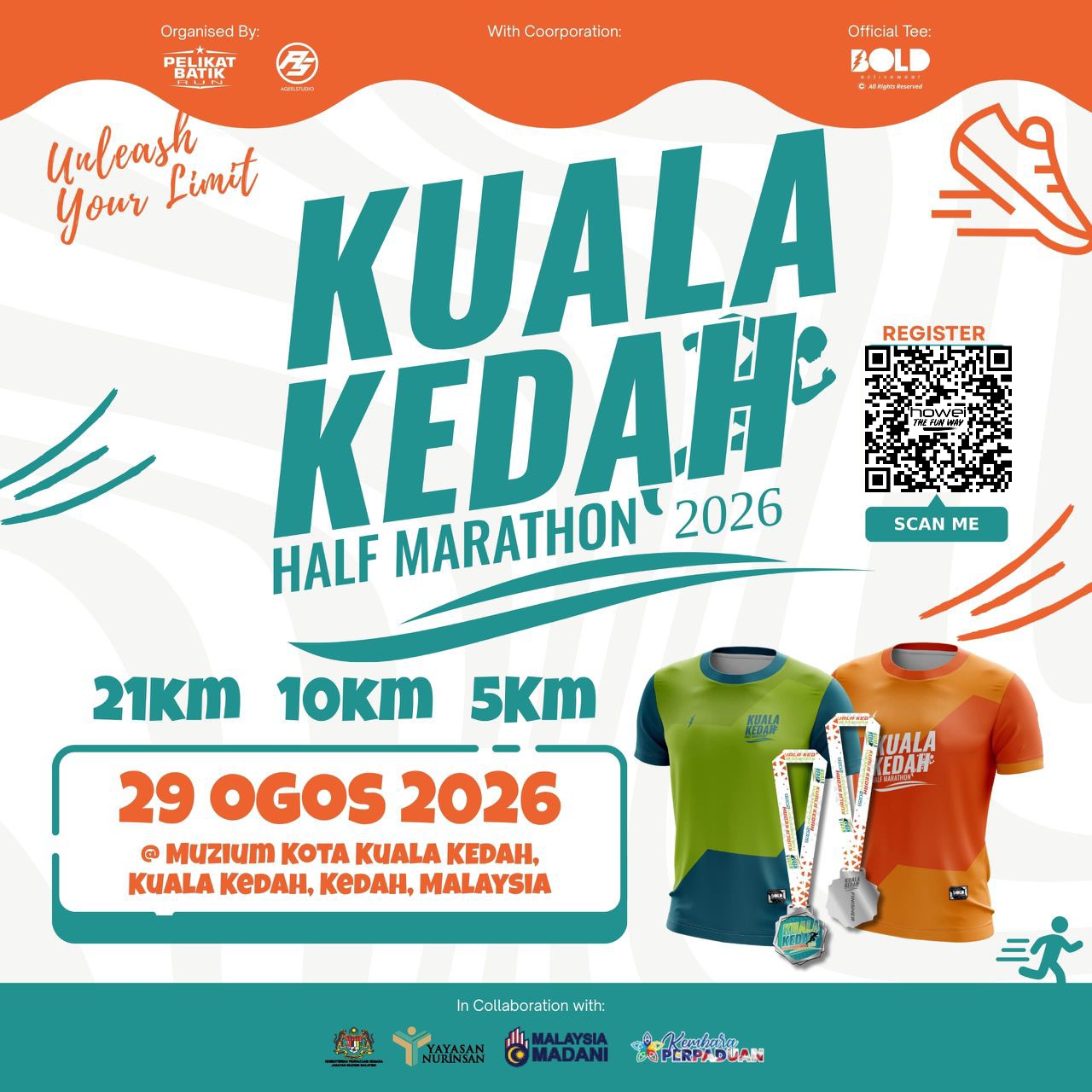 Kuala Kedah Half Marathon 2026 banner