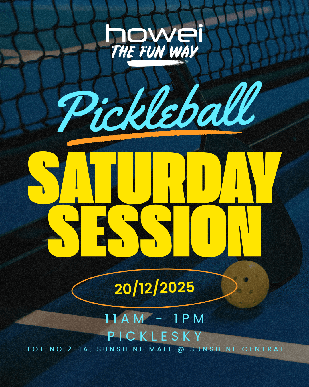 Saturday Pickleball Session banner