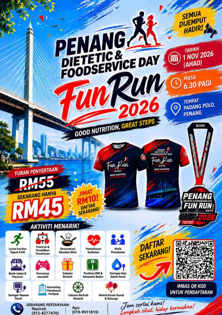 Penang Dietetic & Foodservice Day Fun Run 2026 banner