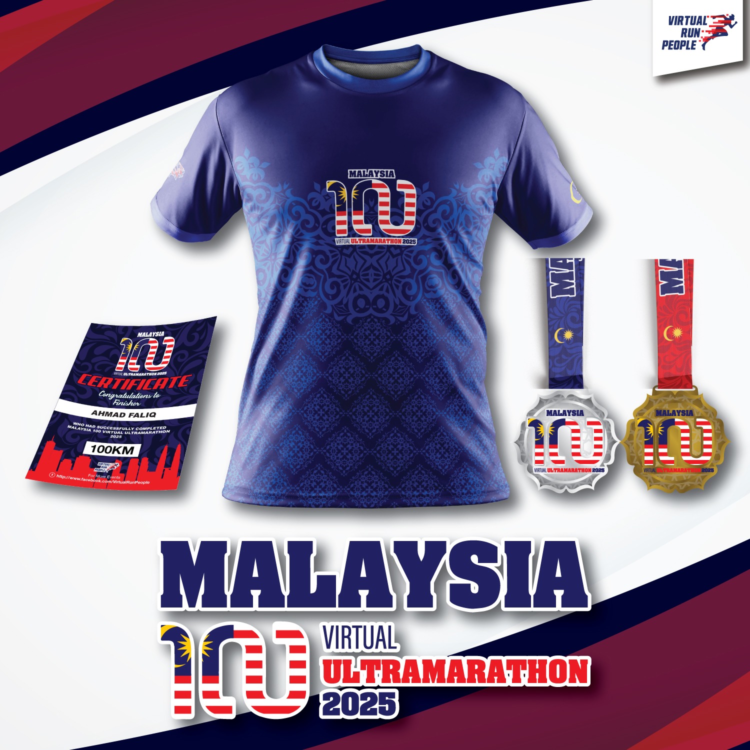 Malaysia 100 Virtual UltraMarathon 2025 banner