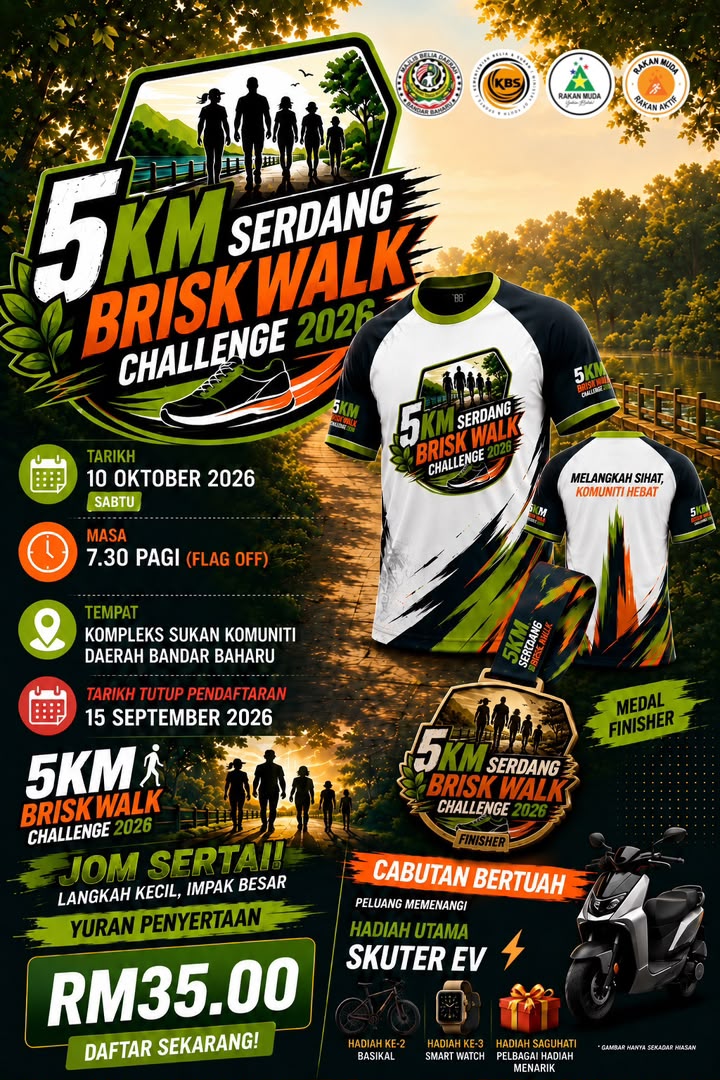 5km Serdang Brisk Walk Challenge 2026 banner