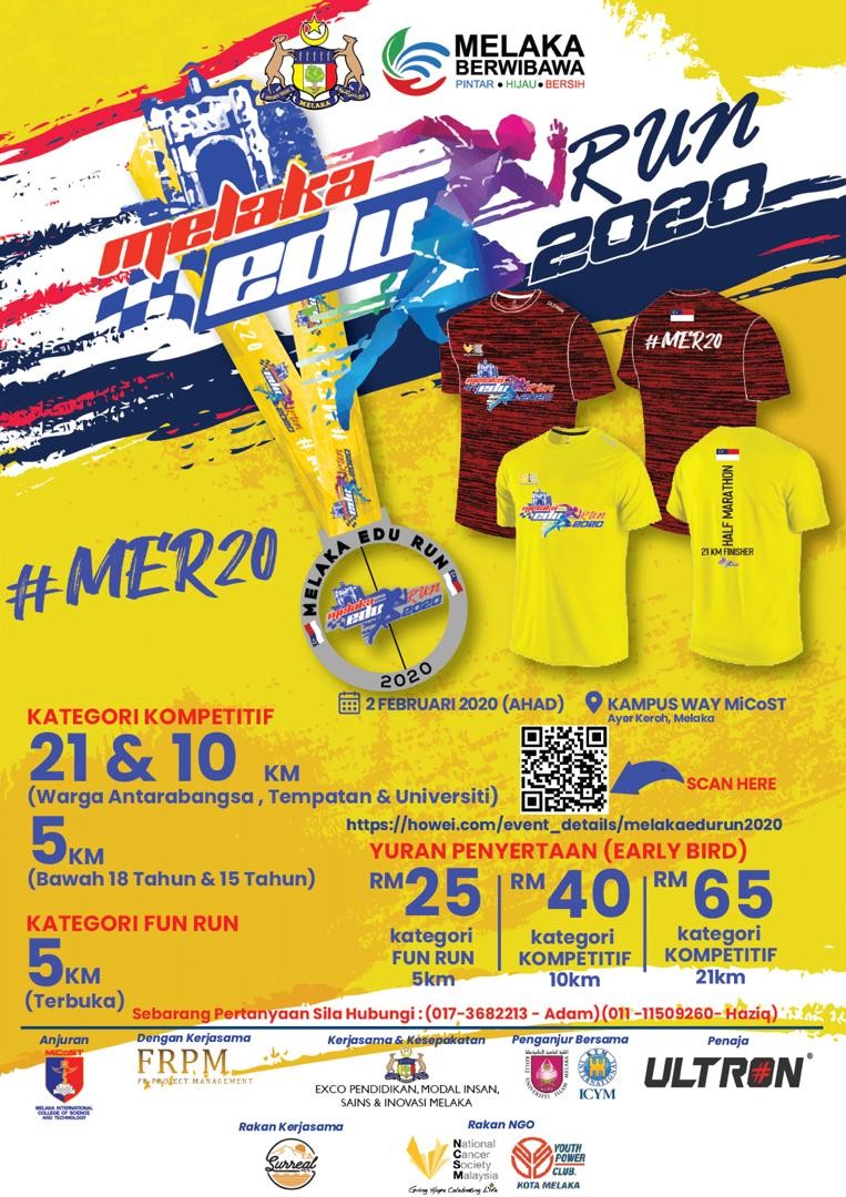 Melaka Edu Run 2020 banner