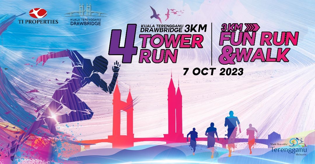 Kuala Terengganu Drawbridge Tower Run 2023 banner