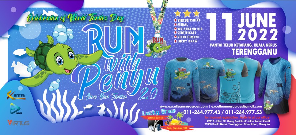Run with Penyu 2022 banner