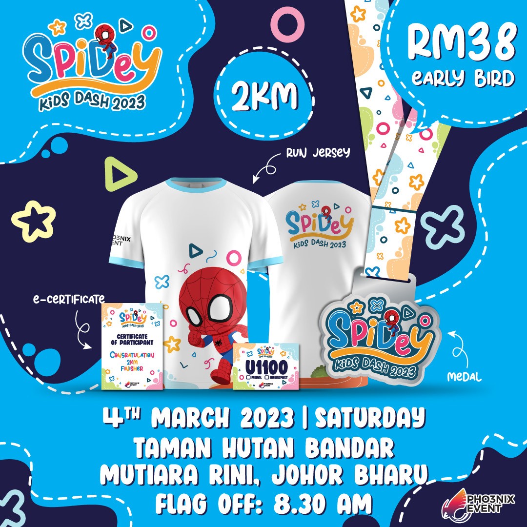 SPIDEY KIDS DASH 2KM JOHOR BAHRU banner