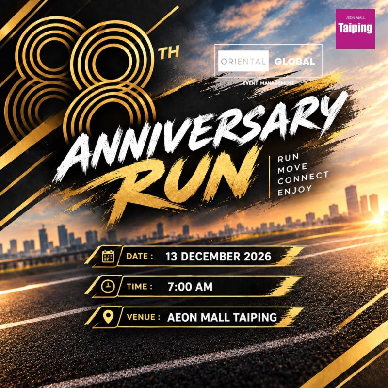 8th Anniversary Run - Taiping participants at Aeon Mall Taiping