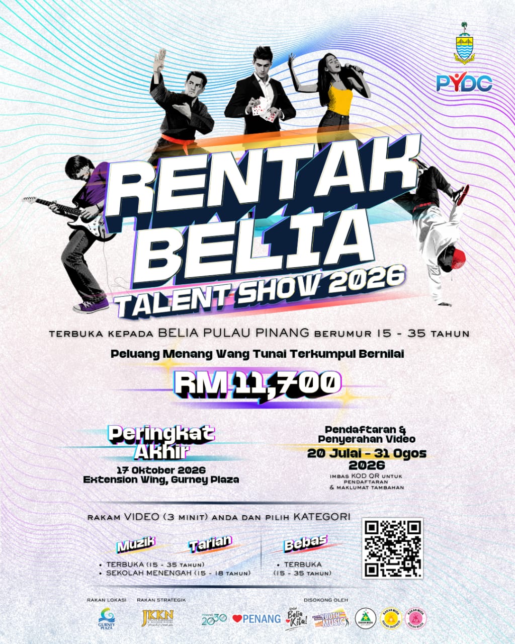 Rentak Belia Talent Show 2026 arts & culture participants at Extension Wing