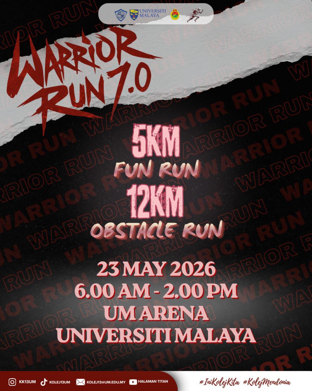 Warrior Run 7.0 banner