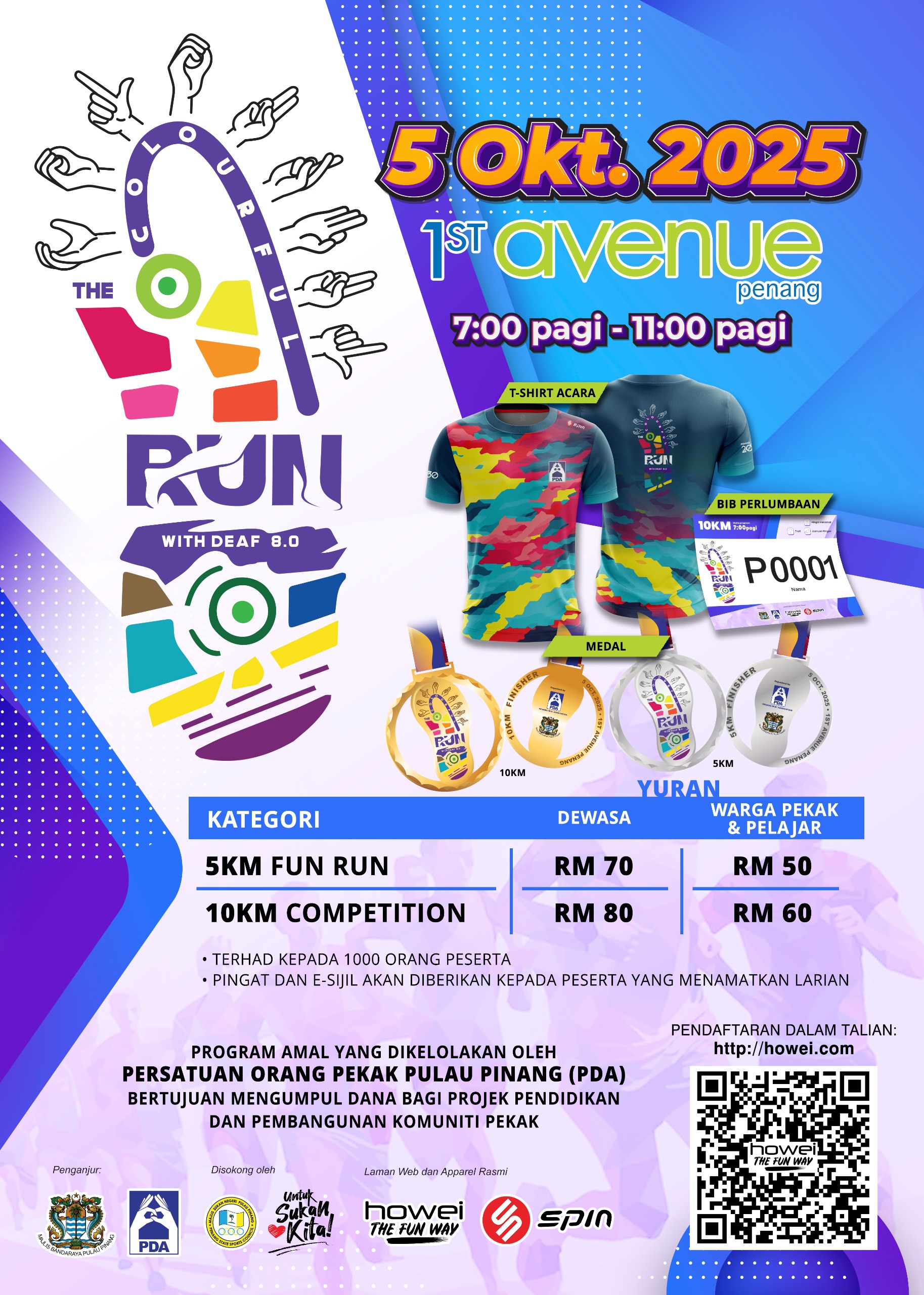 The Colourful Run 8.0 (2025) banner