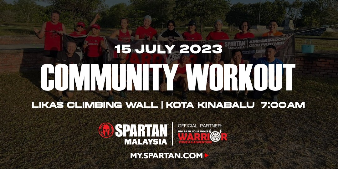 Spartan Community Workout KK - 15th July 2023 banner