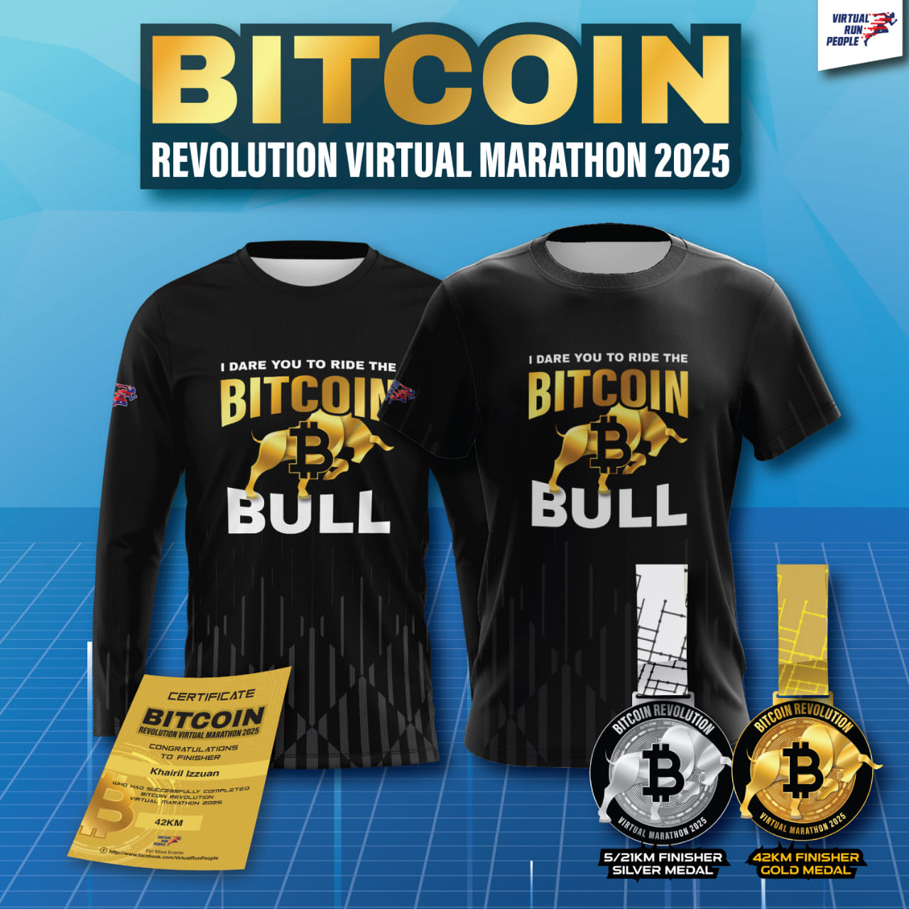 Bitcoin Revolution Virtual Marathon 2025 banner
