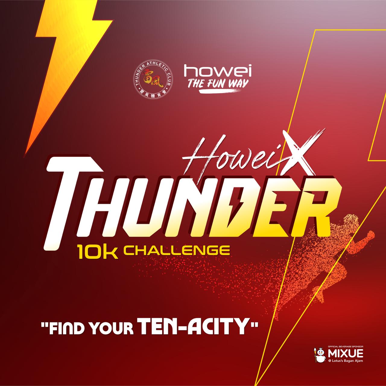 Howei X Thunder 10k Challenge banner